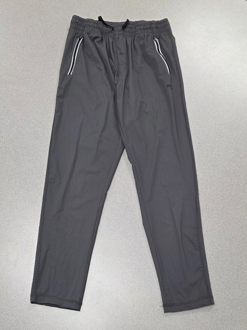 Mitre Men’s Athletic Training Pants Gray Size Large Zip Pockets